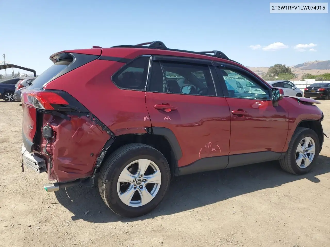 2020 Toyota Rav4 Xle VIN: 2T3W1RFV1LW074915 Lot: 63418375