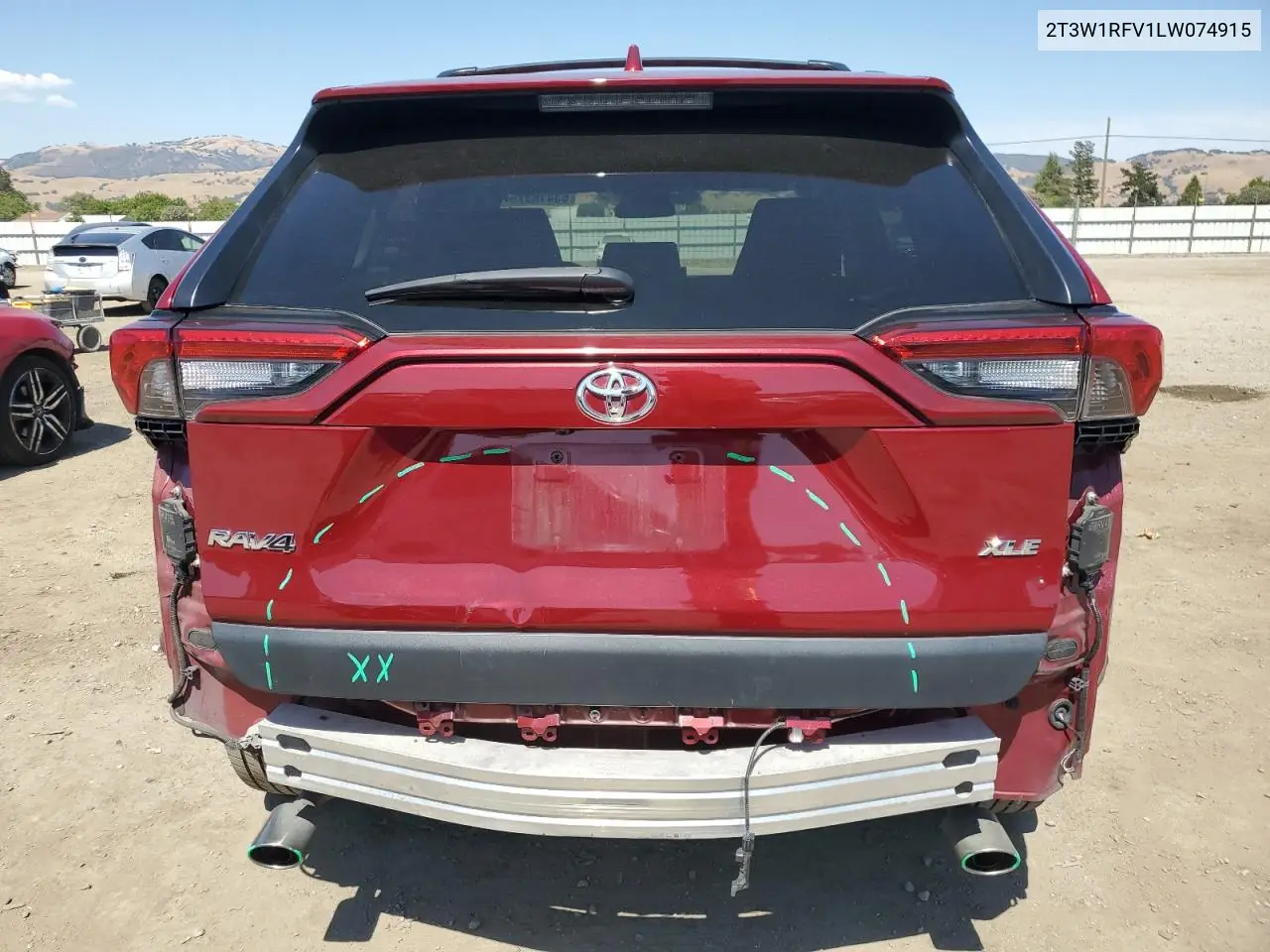 2020 Toyota Rav4 Xle VIN: 2T3W1RFV1LW074915 Lot: 63418375