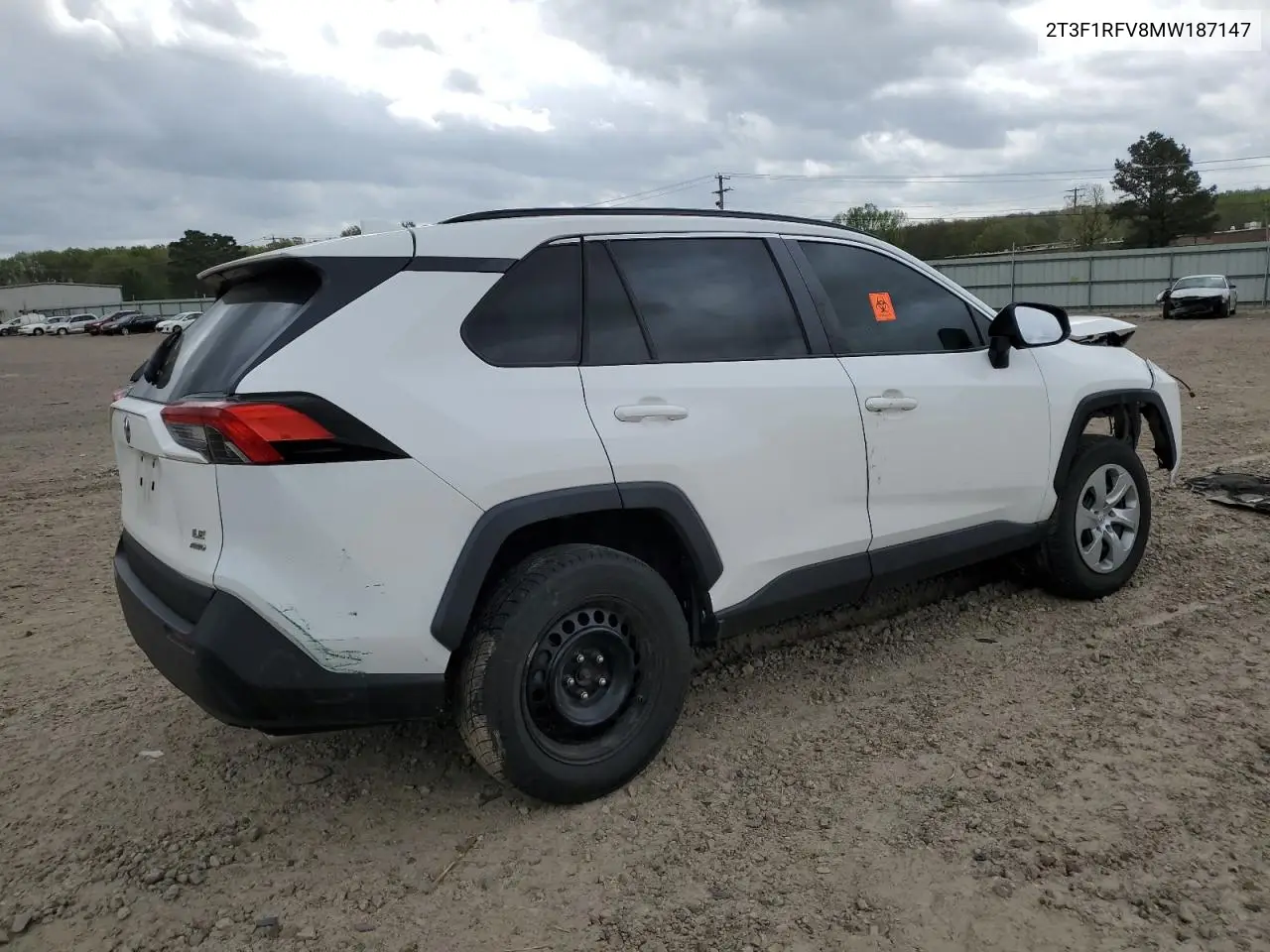 2021 Toyota Rav4 Le VIN: 2T3F1RFV8MW187147 Lot: 51596035