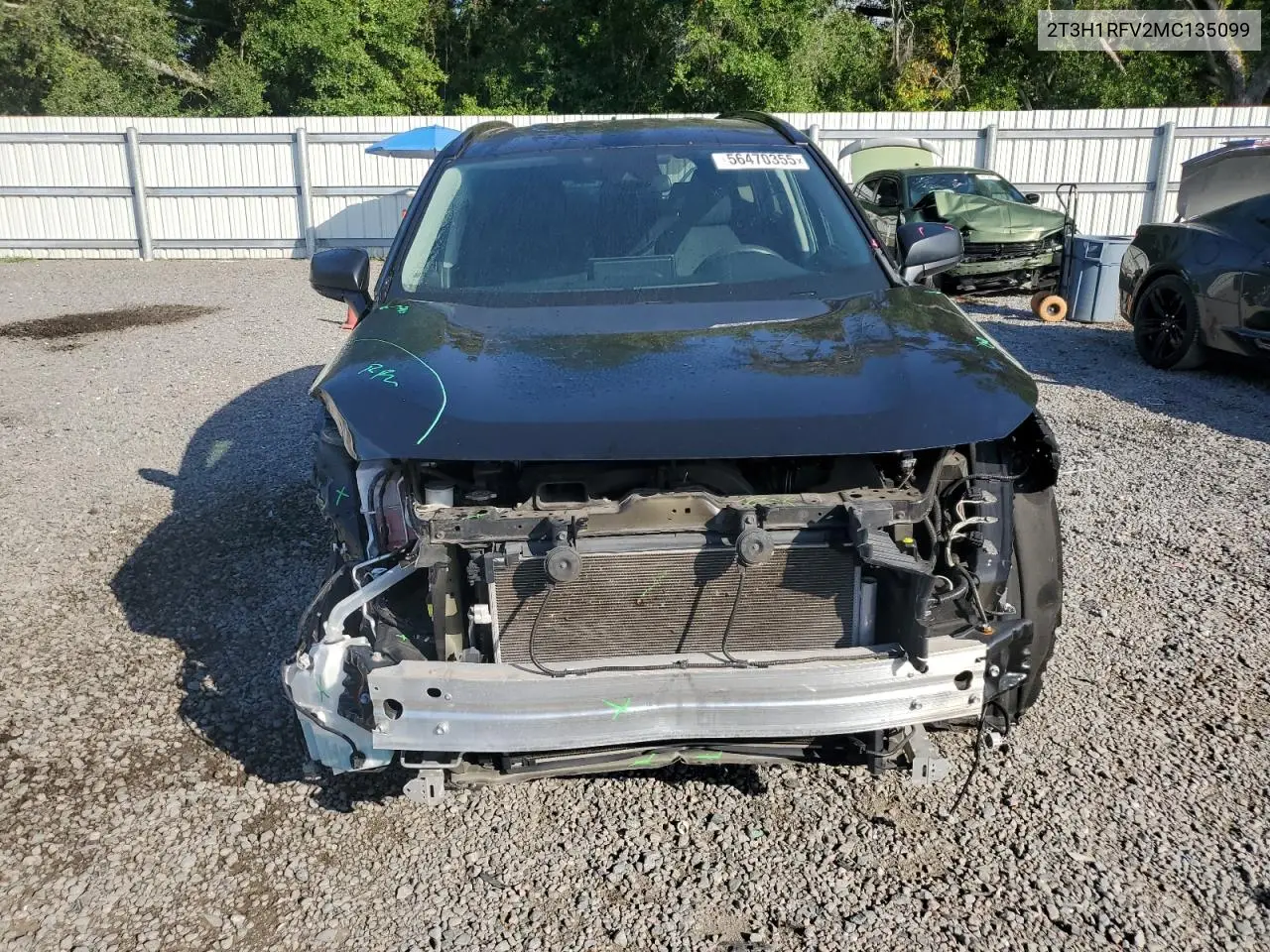 2021 Toyota Rav4 Le VIN: 2T3H1RFV2MC135099 Lot: 56470355