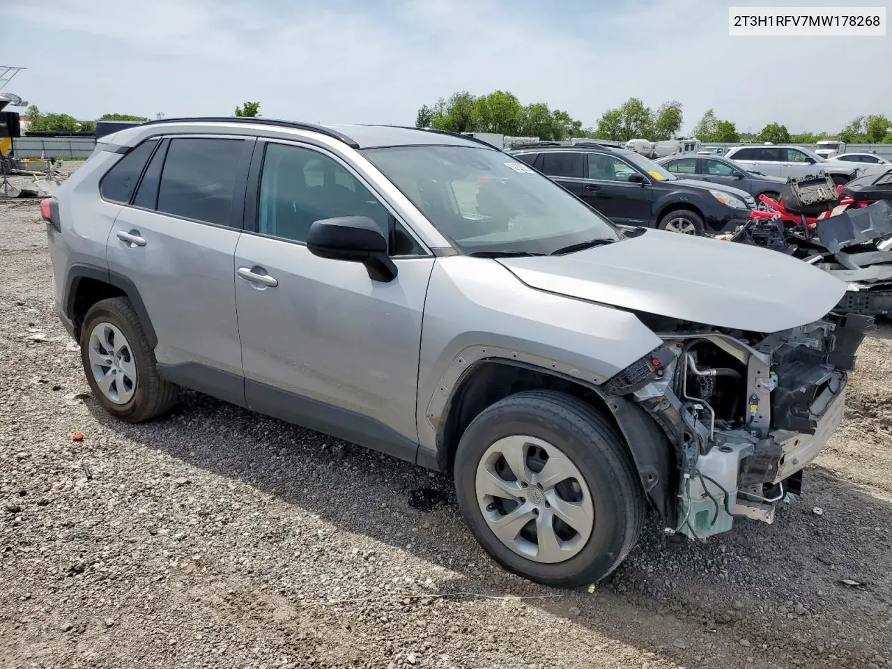2021 Toyota Rav4 Le VIN: 2T3H1RFV7MW178268 Lot: 56732925