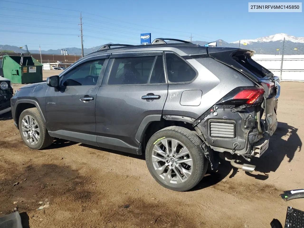 2021 Toyota Rav4 Limited VIN: 2T3N1RFV6MC145850 Lot: 56963625