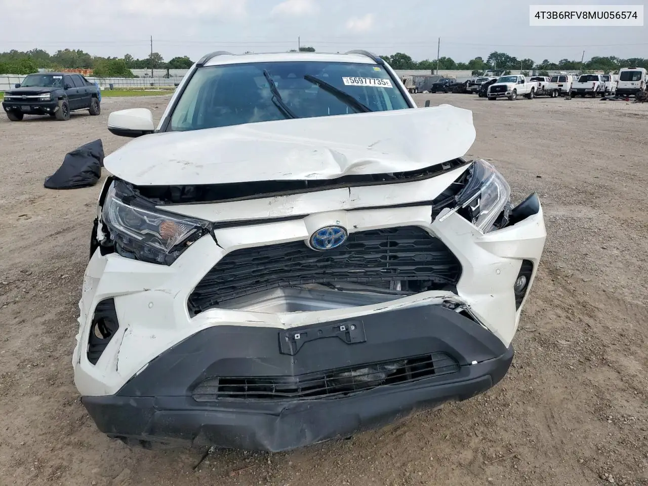 2021 Toyota Rav4 Xle Premium VIN: 4T3B6RFV8MU056574 Lot: 56977735