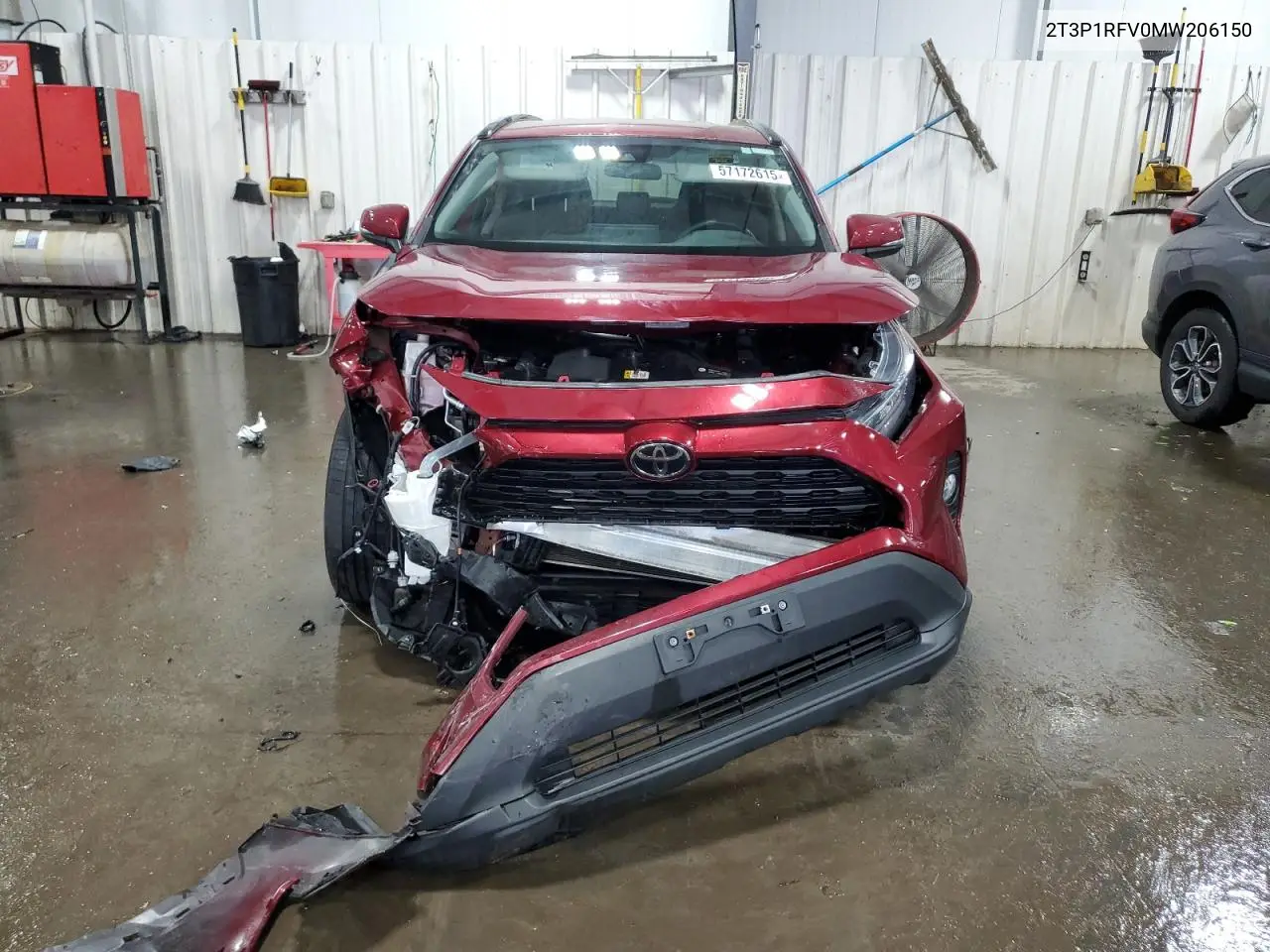 2021 Toyota Rav4 Xle VIN: 2T3P1RFV0MW206150 Lot: 57172615