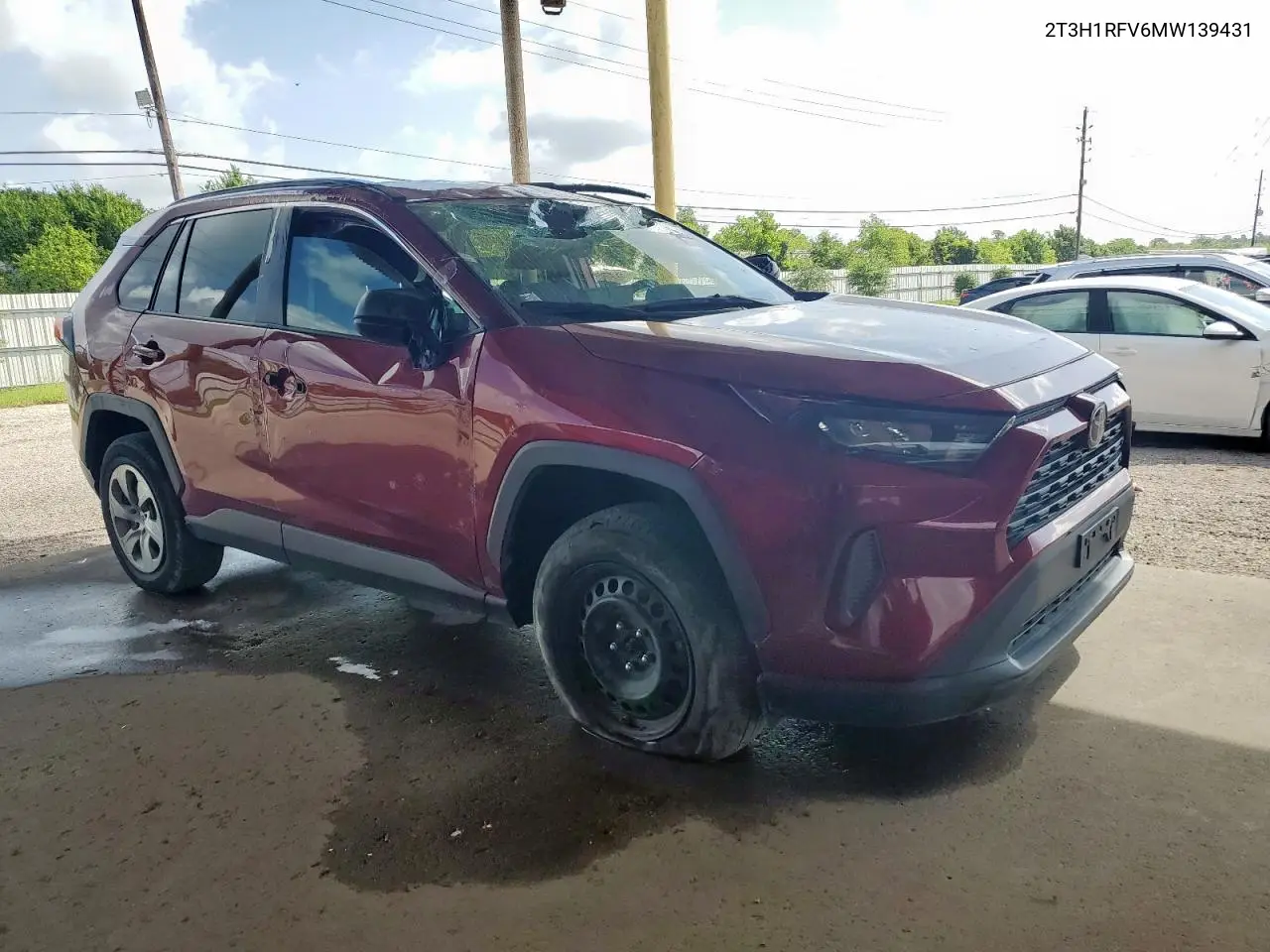 2021 Toyota Rav4 Le VIN: 2T3H1RFV6MW139431 Lot: 58344455