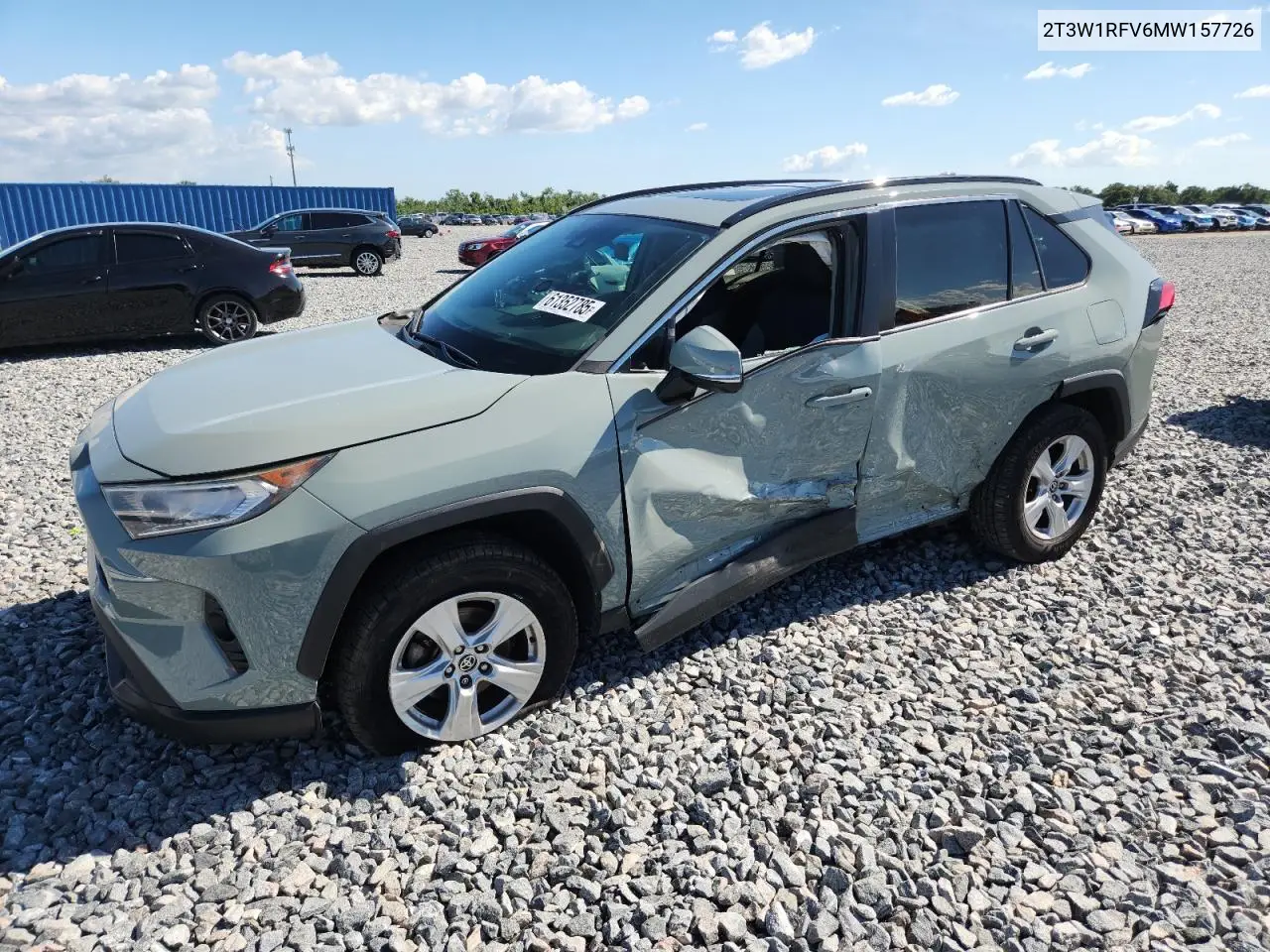 2021 Toyota Rav4 Xle VIN: 2T3W1RFV6MW157726 Lot: 61352785
