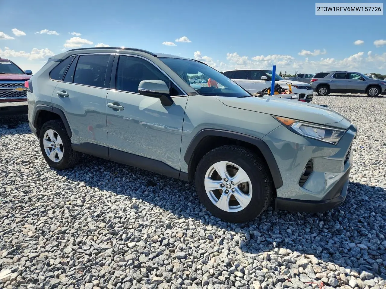 2021 Toyota Rav4 Xle VIN: 2T3W1RFV6MW157726 Lot: 61352785
