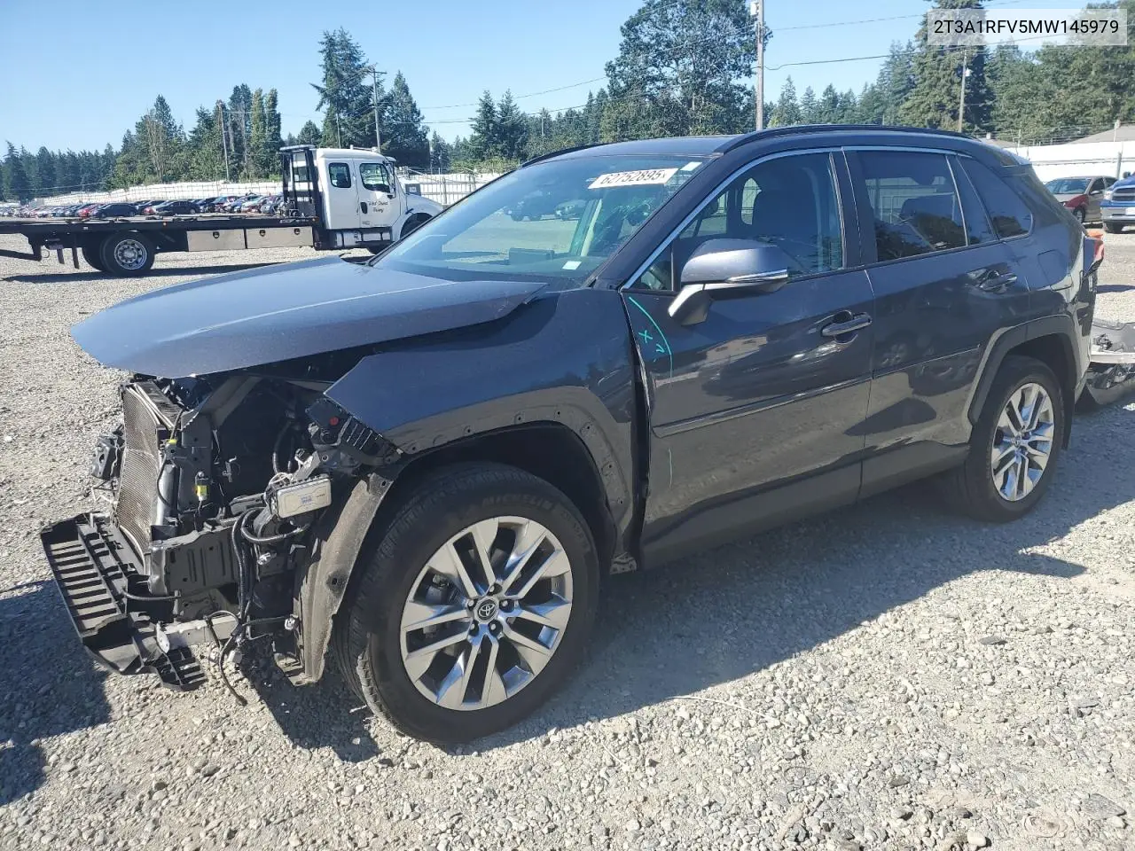 2021 Toyota Rav4 Xle Premium VIN: 2T3A1RFV5MW145979 Lot: 62752895