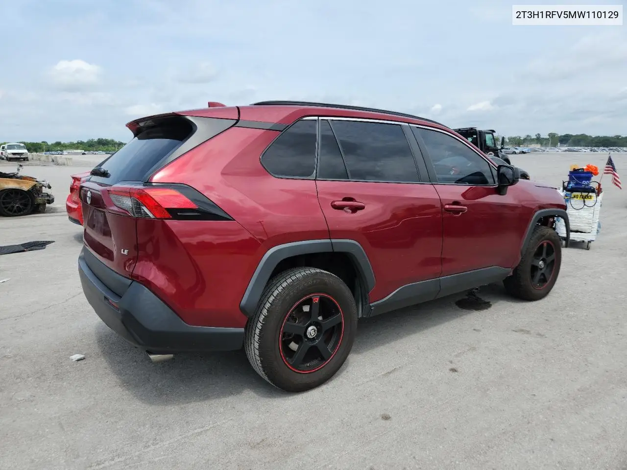 2021 Toyota Rav4 Le VIN: 2T3H1RFV5MW110129 Lot: 63095795