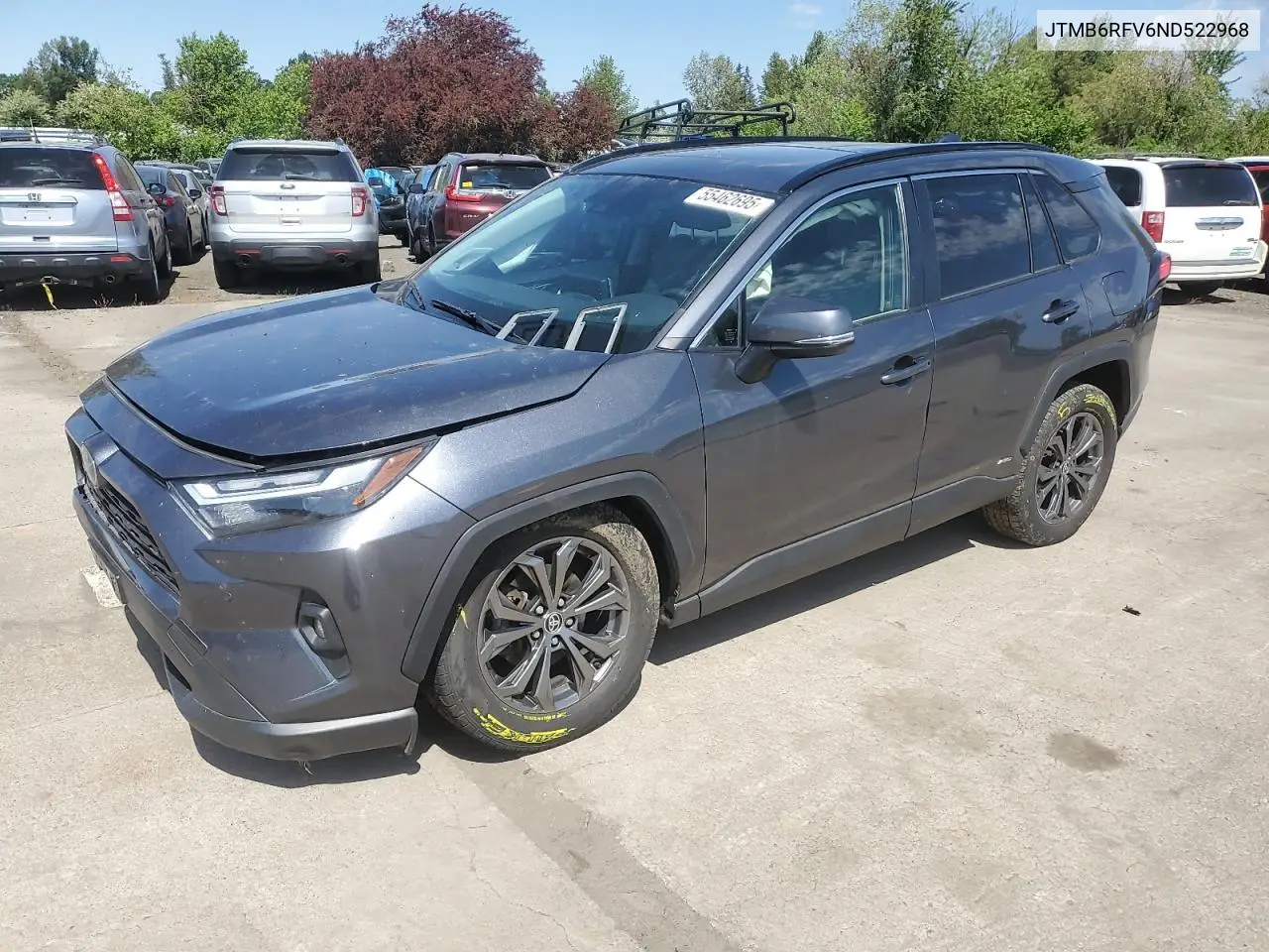 2022 Toyota Rav4 Xle Premium VIN: JTMB6RFV6ND522968 Lot: 55462695