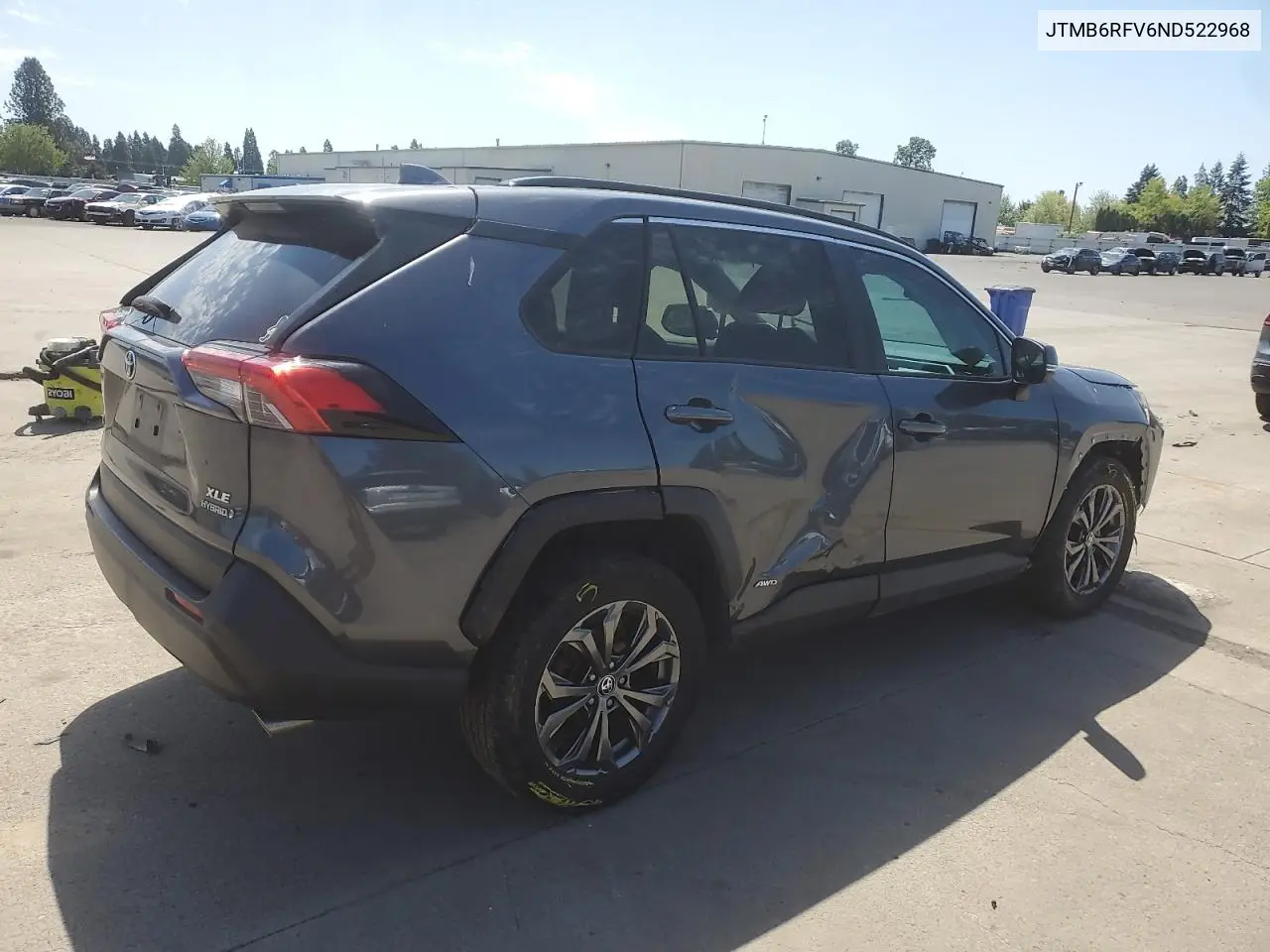 2022 Toyota Rav4 Xle Premium VIN: JTMB6RFV6ND522968 Lot: 55462695