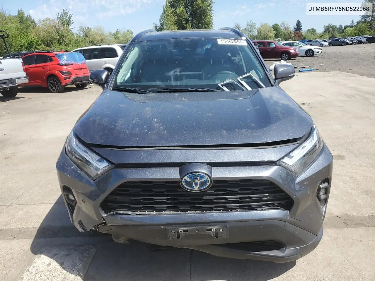 2022 Toyota Rav4 Xle Premium VIN: JTMB6RFV6ND522968 Lot: 55462695