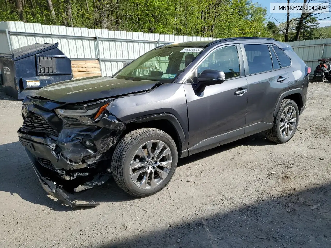 2022 Toyota Rav4 Limited VIN: JTMN1RFV2NJ040494 Lot: 56639655