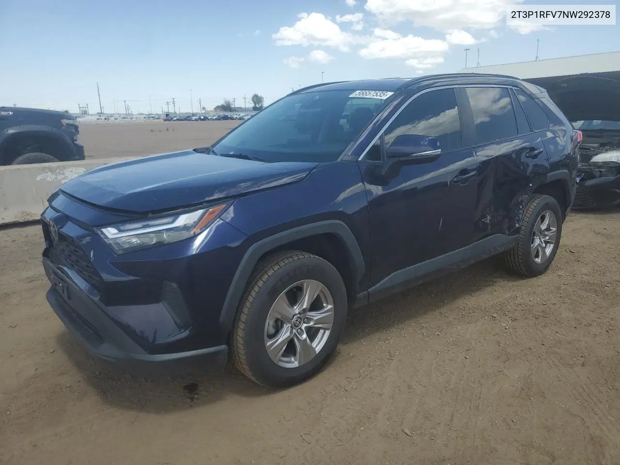 2022 Toyota Rav4 Xle VIN: 2T3P1RFV7NW292378 Lot: 56657535