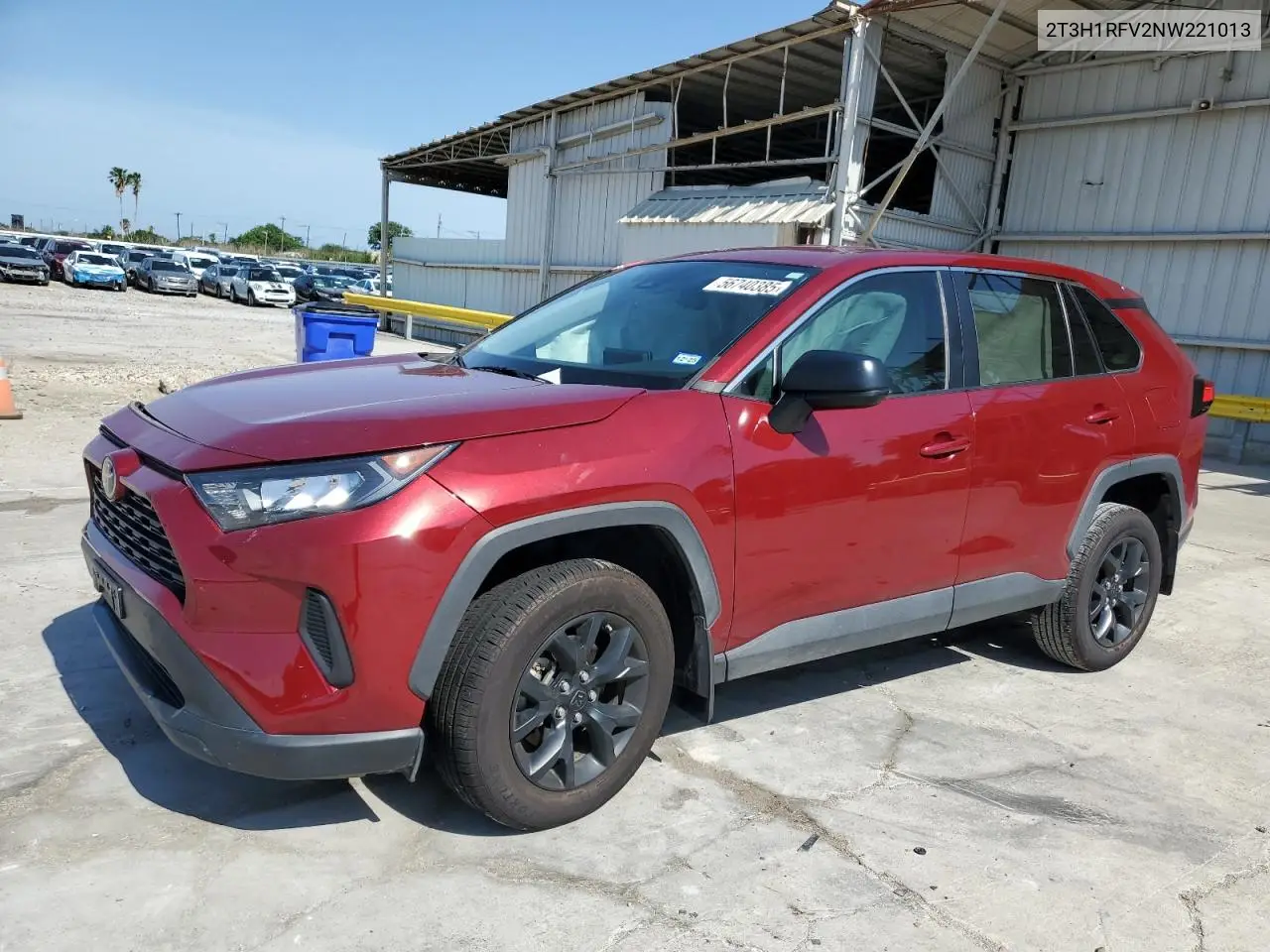 2022 Toyota Rav4 Le VIN: 2T3H1RFV2NW221013 Lot: 56740385