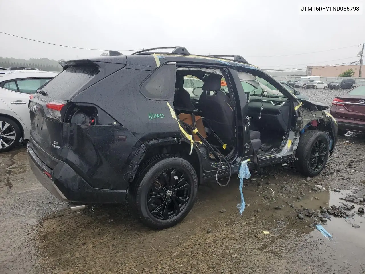 2022 Toyota Rav4 Se VIN: JTM16RFV1ND066793 Lot: 57173625