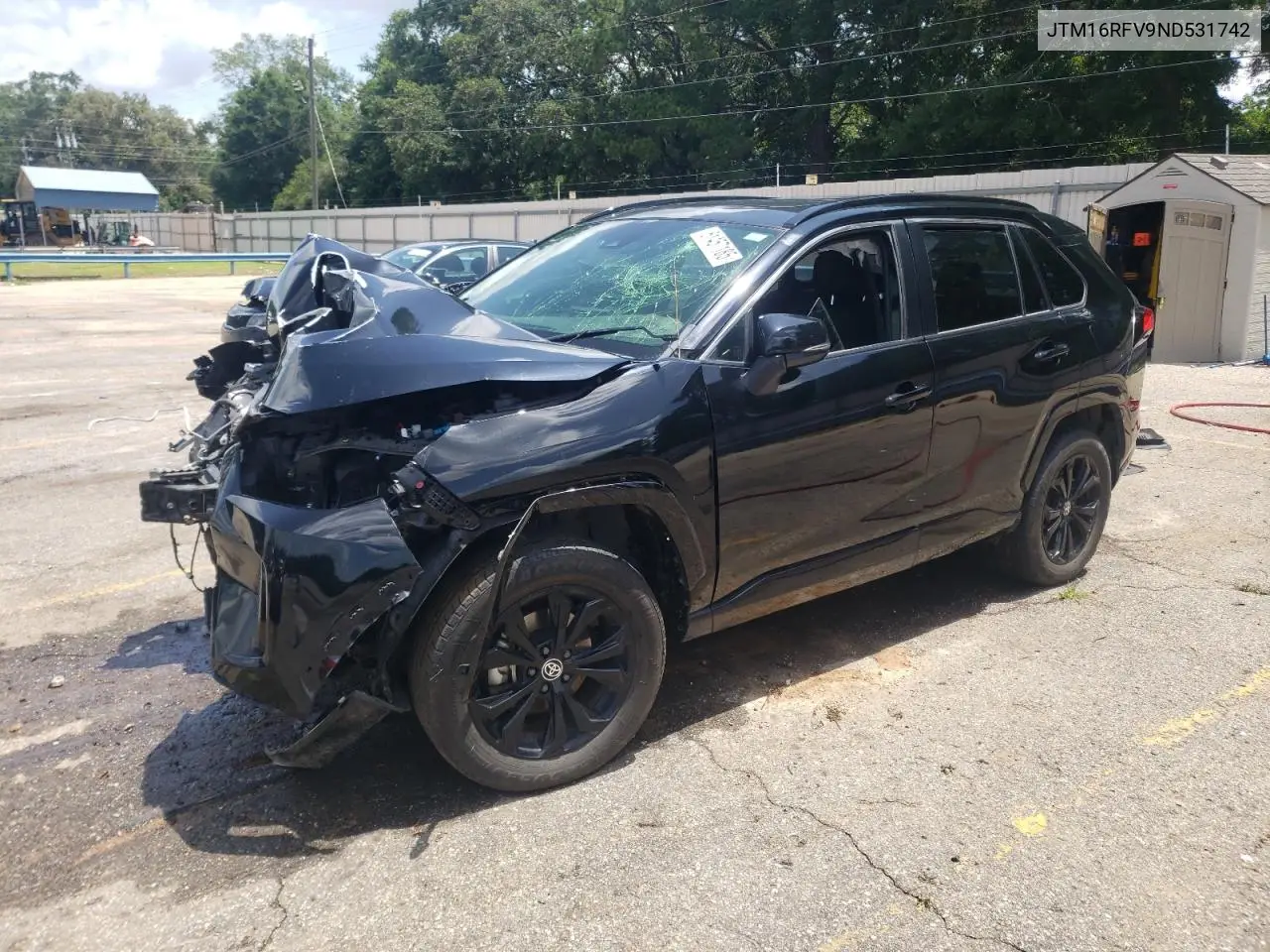 2022 Toyota Rav4 Se VIN: JTM16RFV9ND531742 Lot: 61457185