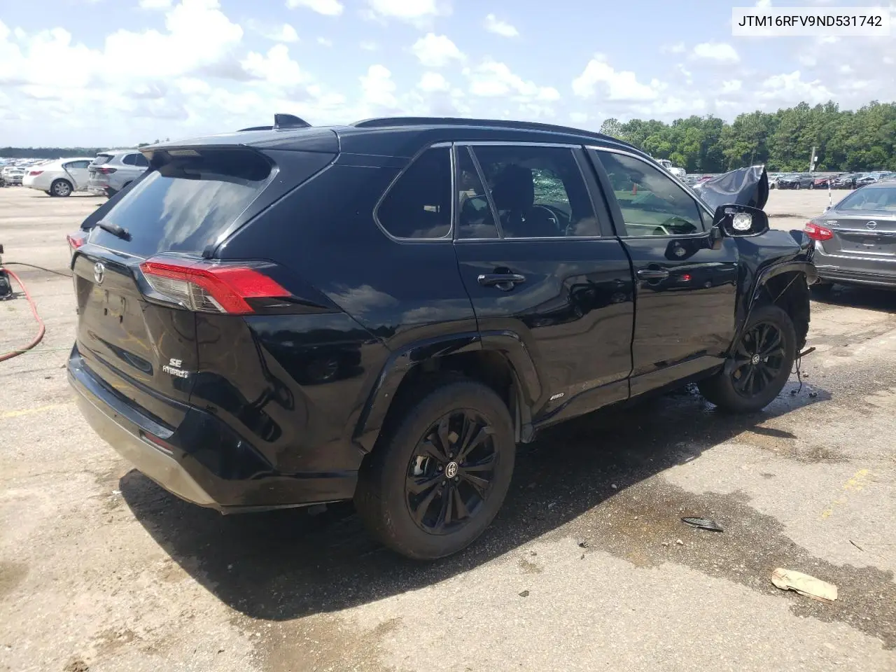 2022 Toyota Rav4 Se VIN: JTM16RFV9ND531742 Lot: 61457185