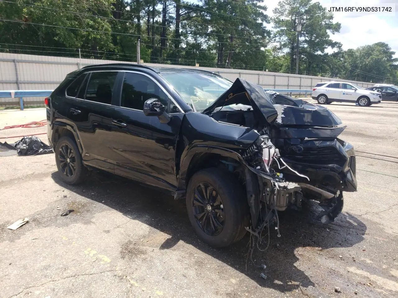 2022 Toyota Rav4 Se VIN: JTM16RFV9ND531742 Lot: 61457185