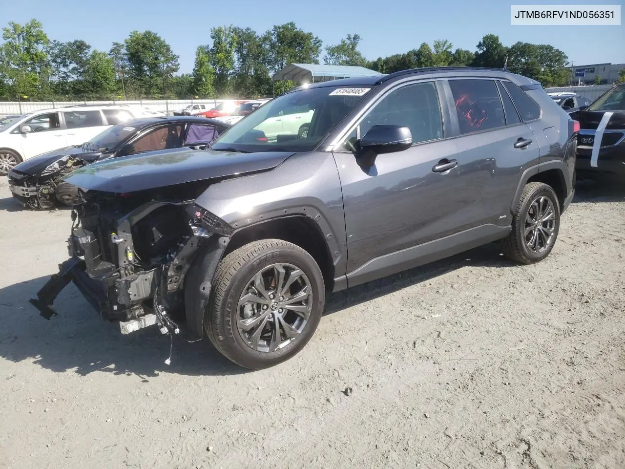 2022 Toyota Rav4 Xle Premium VIN: JTMB6RFV1ND056351 Lot: 61648465