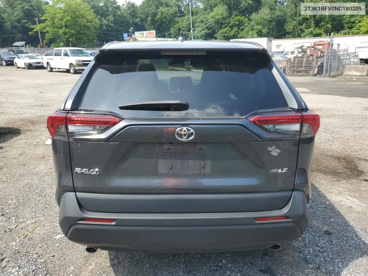 2022 Toyota Rav4 Le VIN: 2T3K1RFV0NC180209 Lot: 62137625