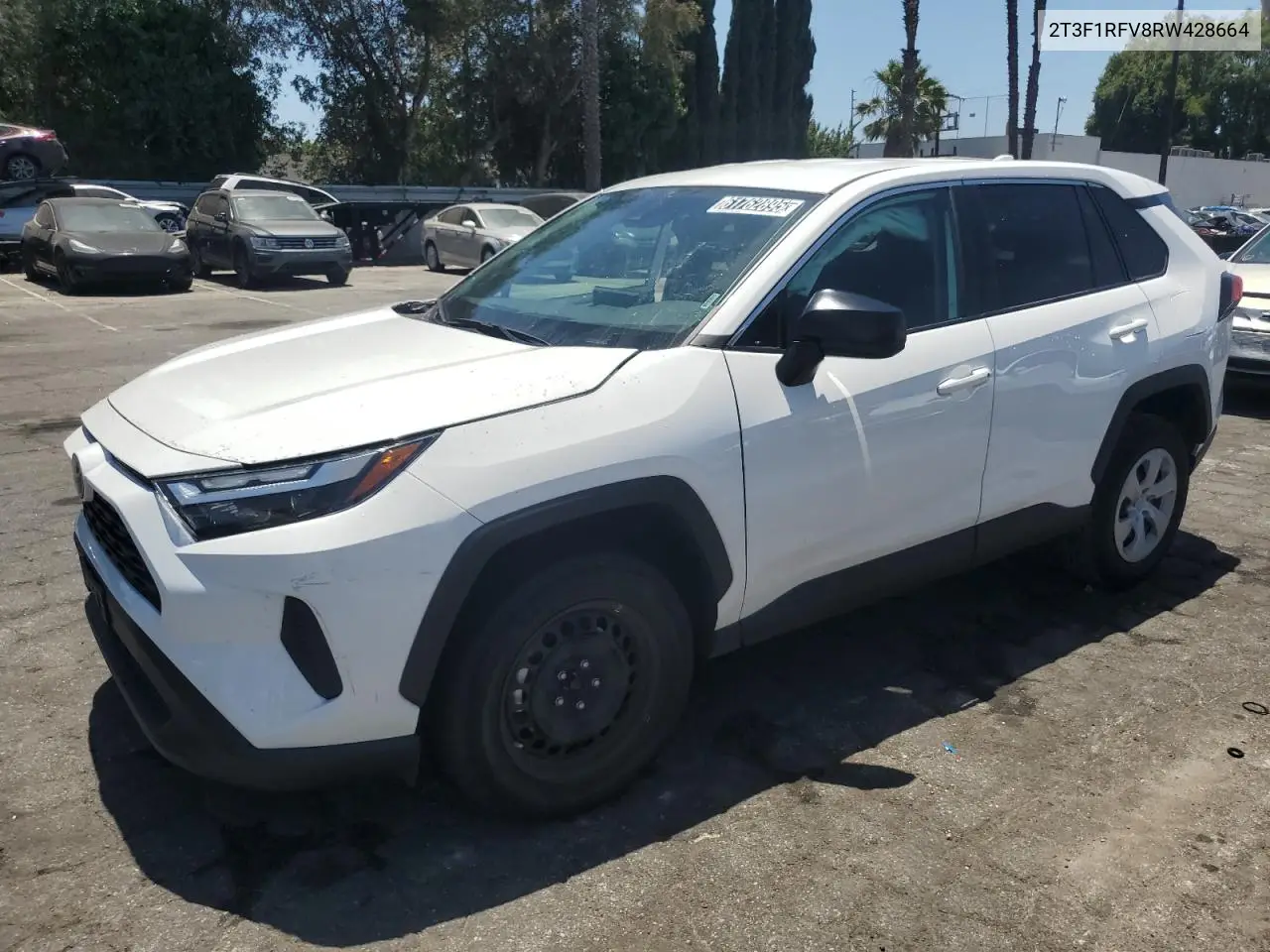 2024 Toyota Rav4 Le VIN: 2T3F1RFV8RW428664 Lot: 61762895