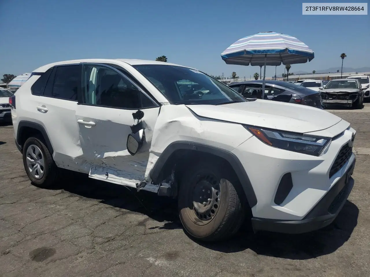 2024 Toyota Rav4 Le VIN: 2T3F1RFV8RW428664 Lot: 61762895