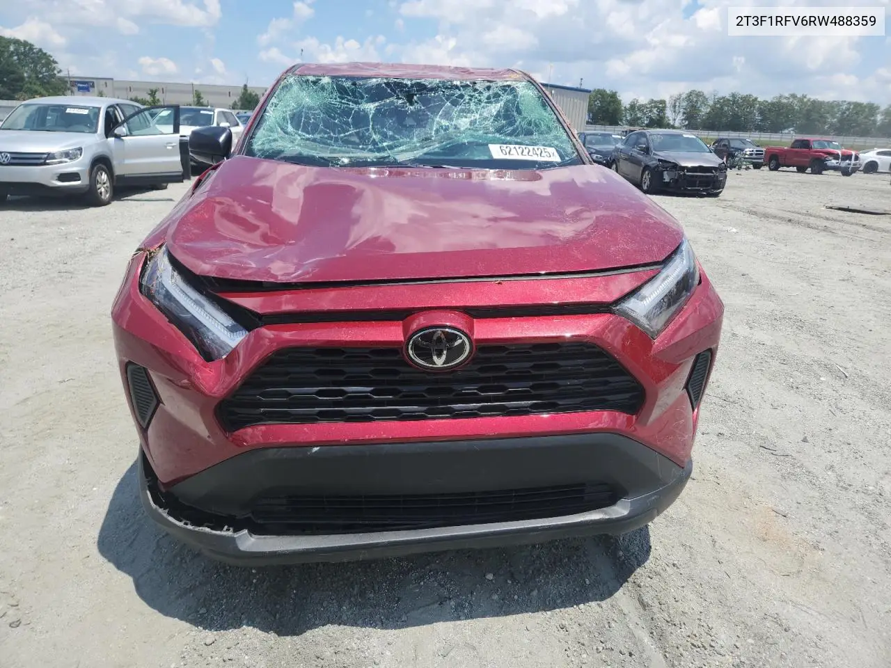 2024 Toyota Rav4 Le VIN: 2T3F1RFV6RW488359 Lot: 62122425