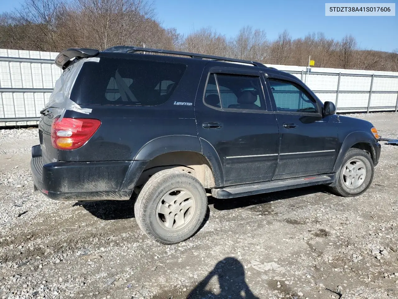 2001 Toyota Sequoia Limited VIN: 5TDZT38A41S017606 Lot: 48341925