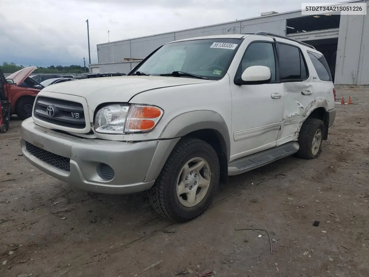 2001 Toyota Sequoia Sr5 VIN: 5TDZT34A21S051226 Lot: 56138335