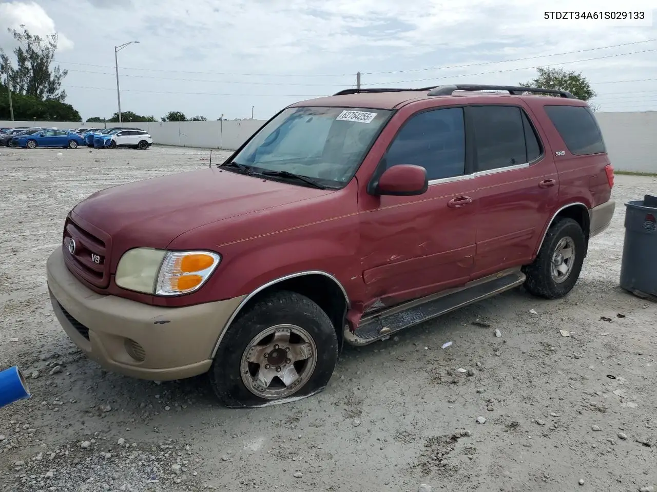 2001 Toyota Sequoia Sr5 VIN: 5TDZT34A61S029133 Lot: 62754255