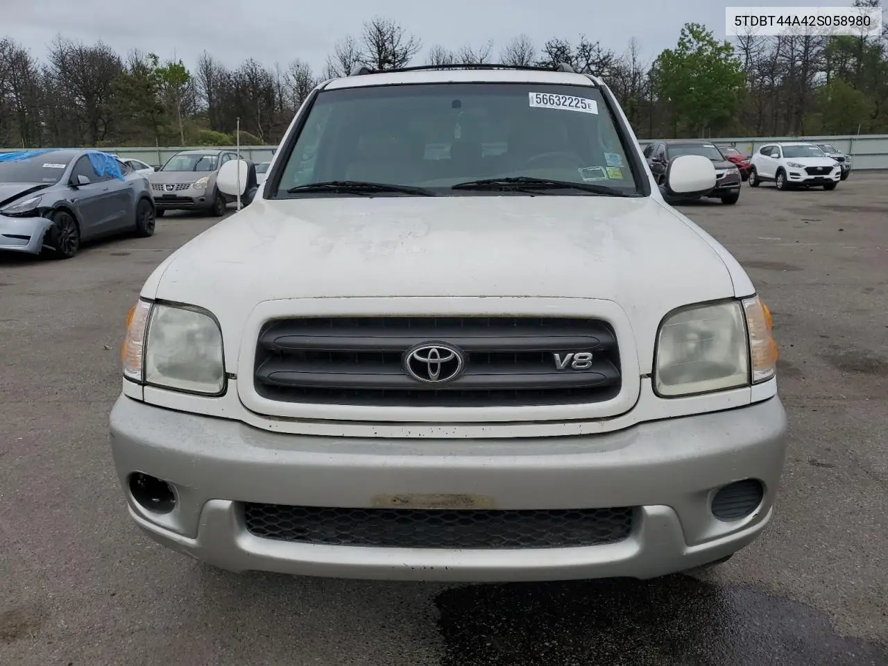 2002 Toyota Sequoia Sr5 VIN: 5TDBT44A42S058980 Lot: 56632225