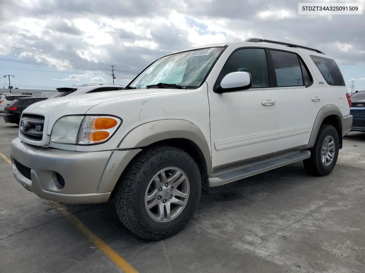 2002 Toyota Sequoia Sr5 VIN: 5TDZT34A32S091509 Lot: 56633655