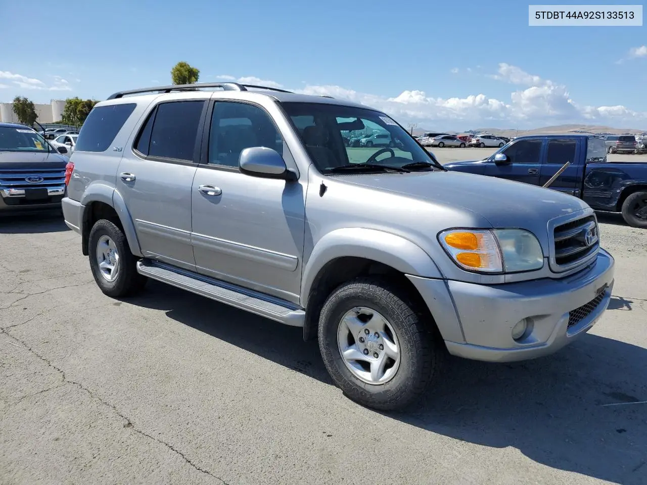 2002 Toyota Sequoia Sr5 VIN: 5TDBT44A92S133513 Lot: 56760975