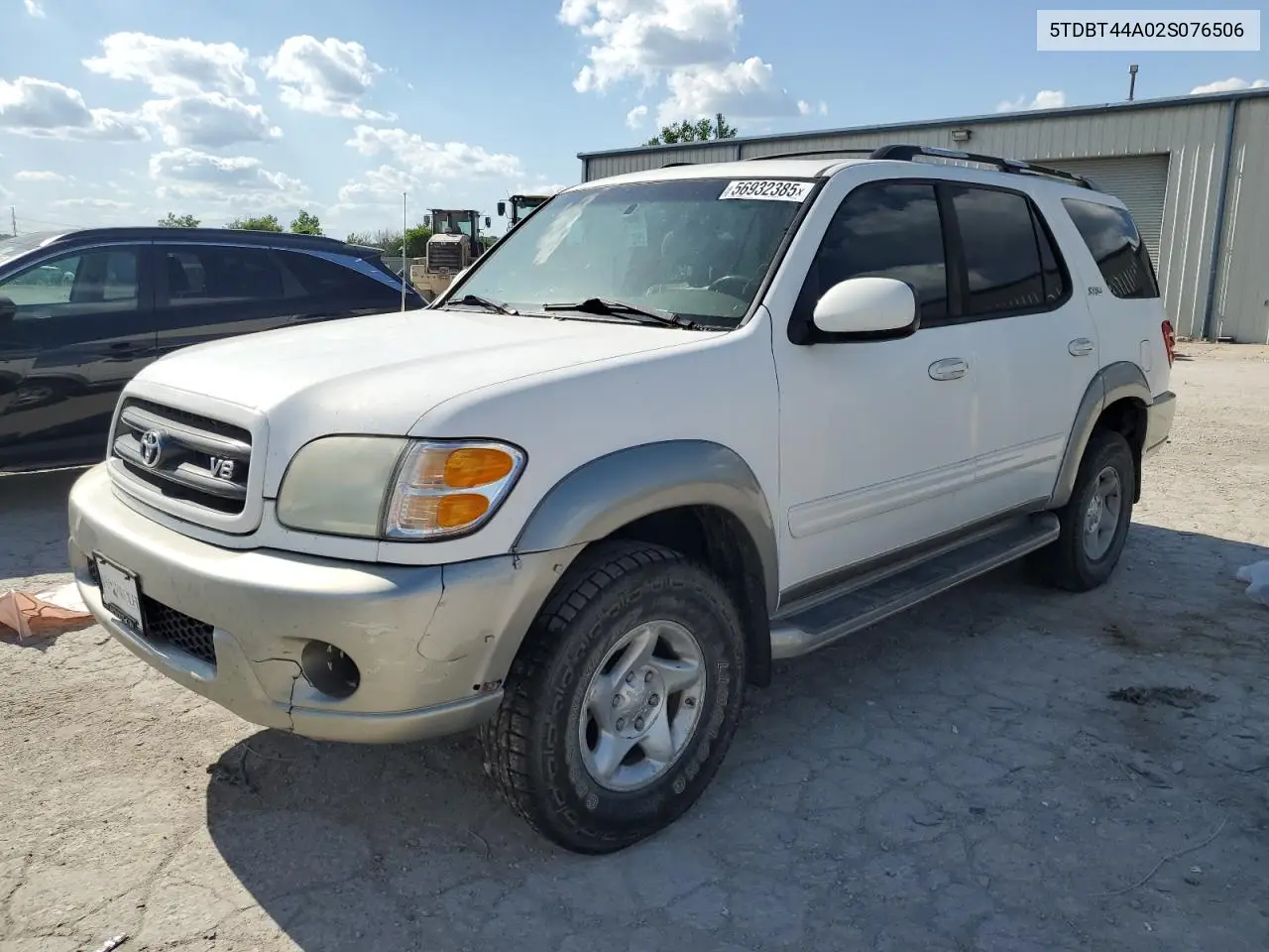 2002 Toyota Sequoia Sr5 VIN: 5TDBT44A02S076506 Lot: 56932385