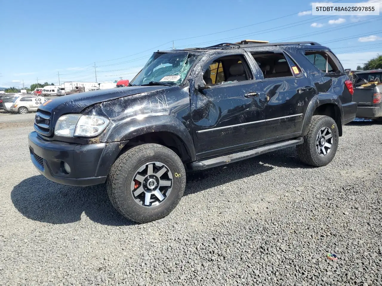2002 Toyota Sequoia Limited VIN: 5TDBT48A62S097855 Lot: 63007855