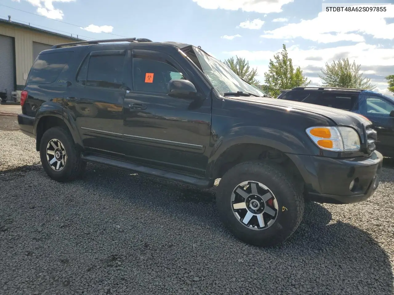 2002 Toyota Sequoia Limited VIN: 5TDBT48A62S097855 Lot: 63007855