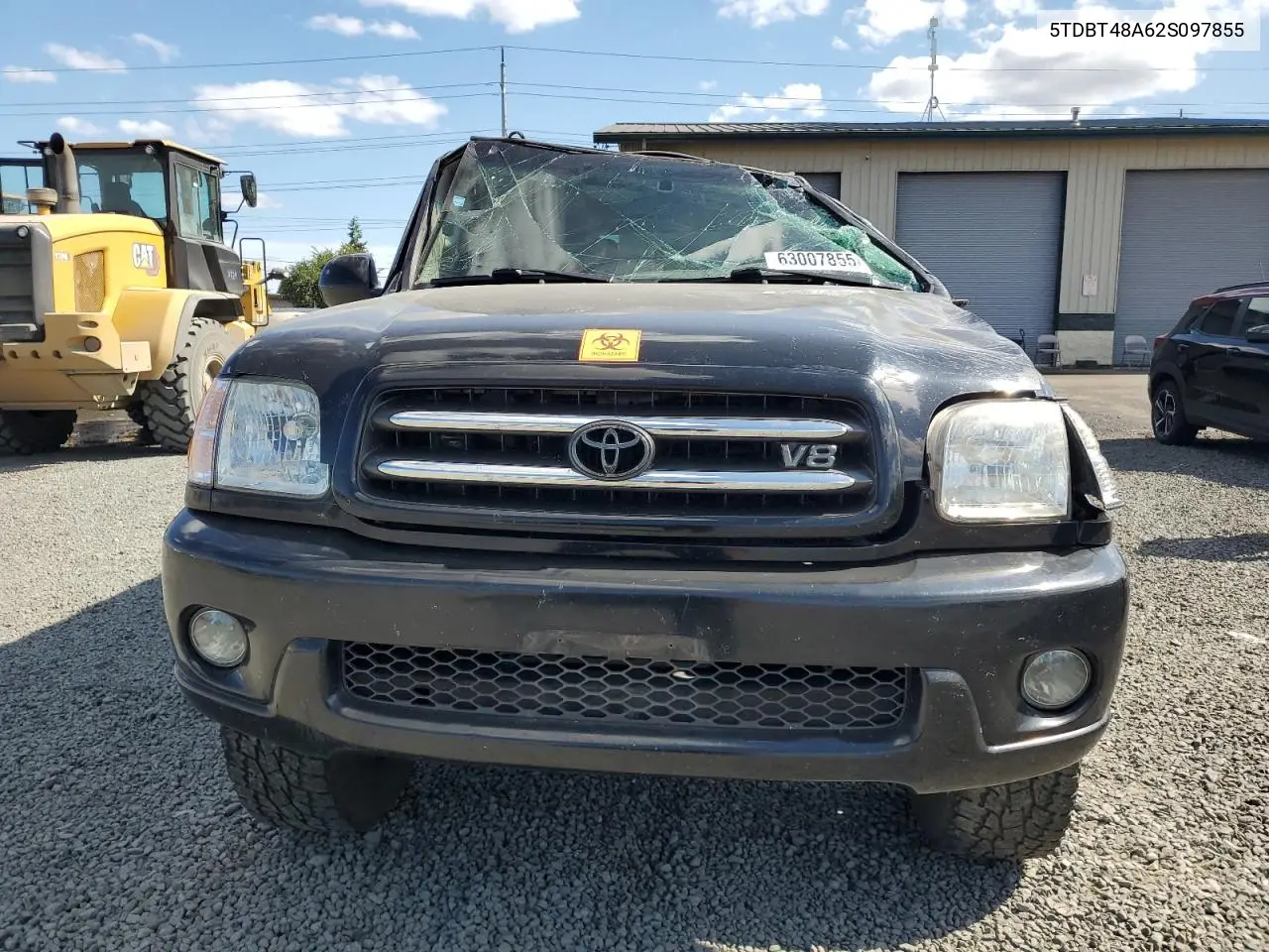 2002 Toyota Sequoia Limited VIN: 5TDBT48A62S097855 Lot: 63007855