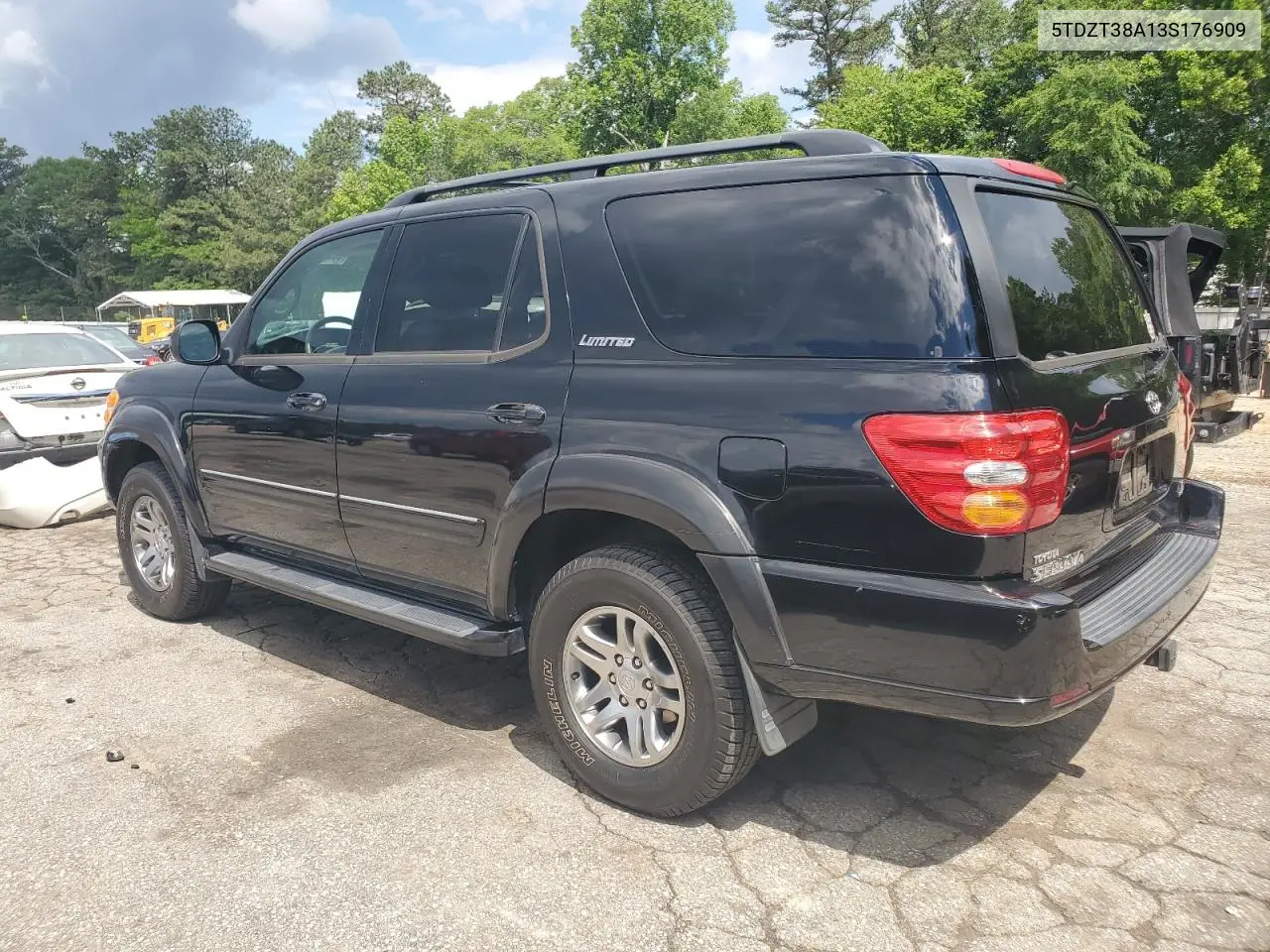 2003 Toyota Sequoia Limited VIN: 5TDZT38A13S176909 Lot: 55224585