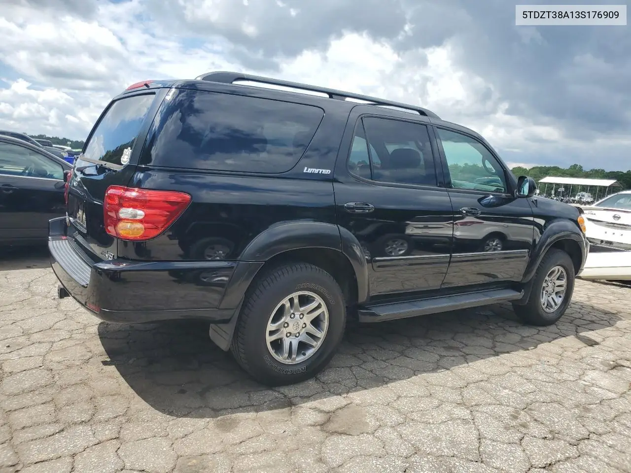 2003 Toyota Sequoia Limited VIN: 5TDZT38A13S176909 Lot: 55224585