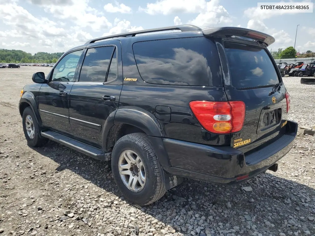 2003 Toyota Sequoia Limited VIN: 5TDBT48A23S148365 Lot: 56786545