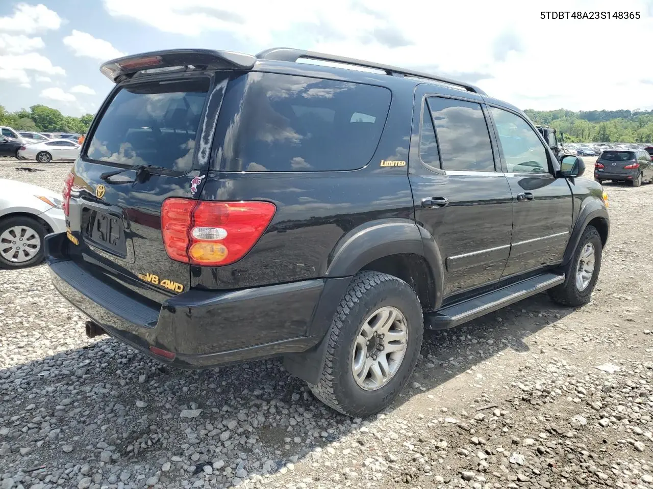 2003 Toyota Sequoia Limited VIN: 5TDBT48A23S148365 Lot: 56786545