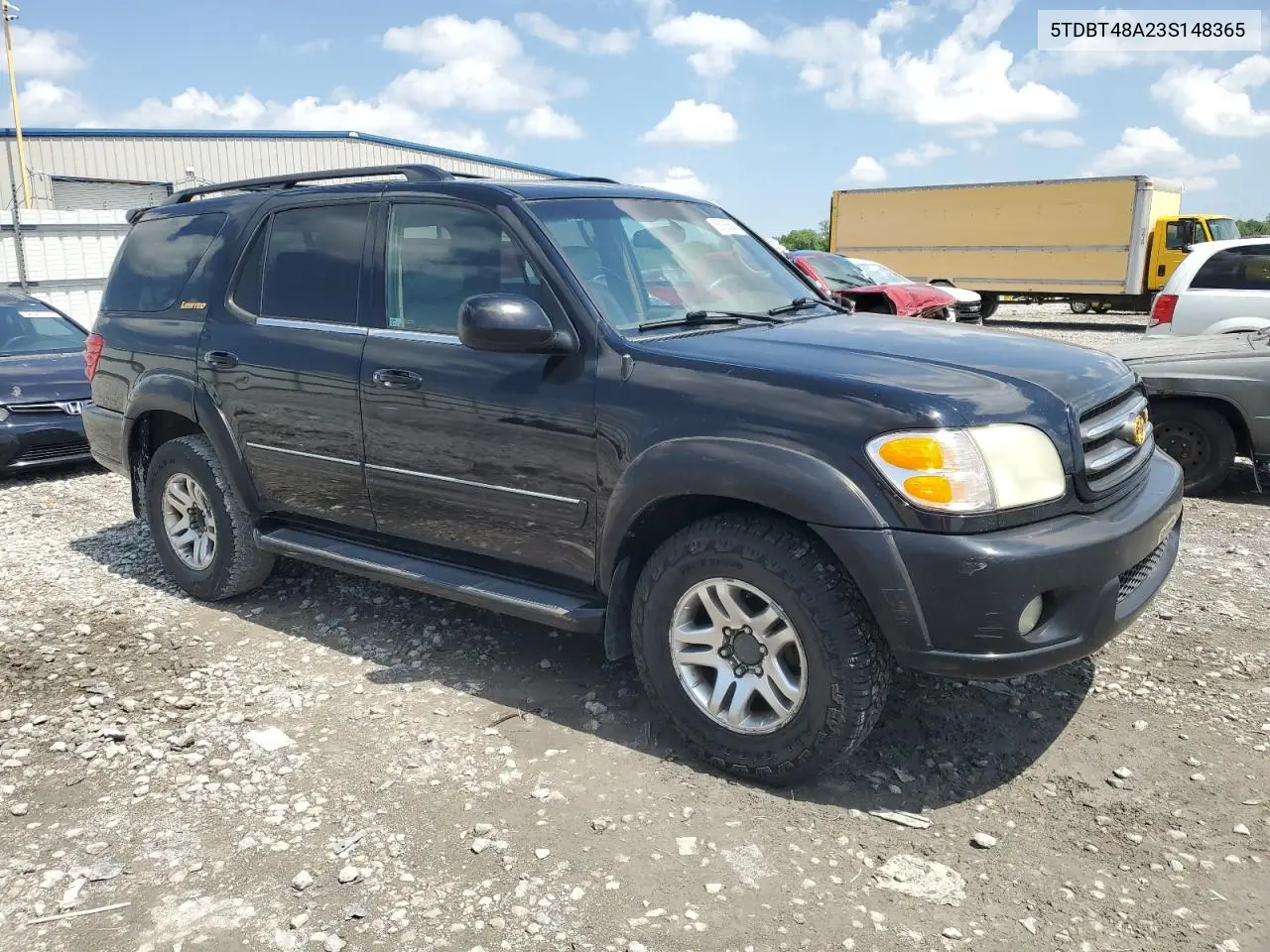 2003 Toyota Sequoia Limited VIN: 5TDBT48A23S148365 Lot: 56786545