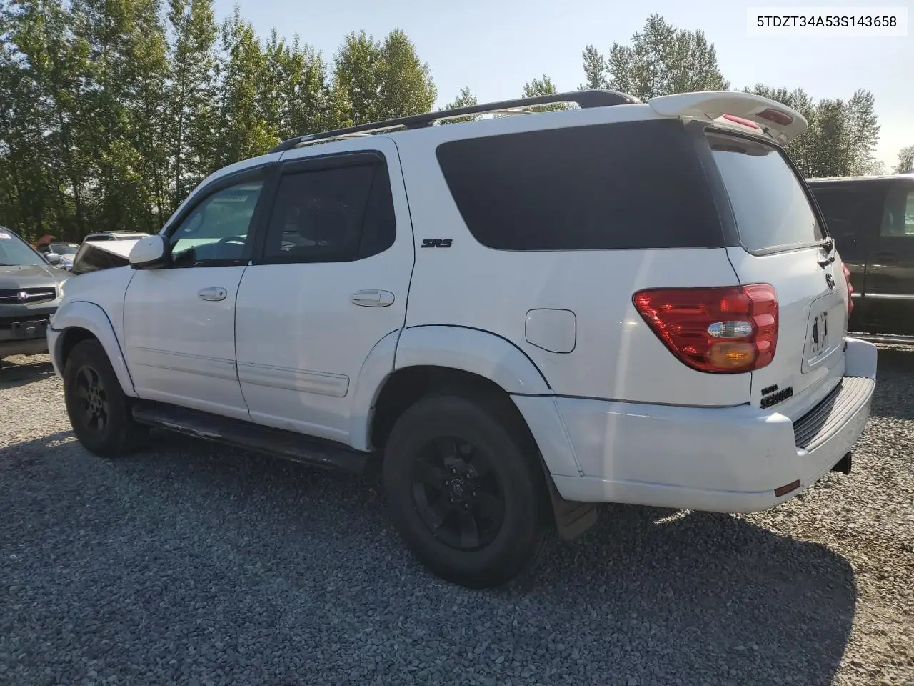 2003 Toyota Sequoia Sr5 VIN: 5TDZT34A53S143658 Lot: 59222965