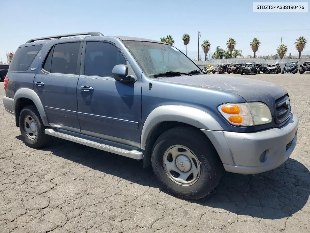 2003 Toyota Sequoia Sr5 VIN: 5TDZT34A33S190476 Lot: 61876175