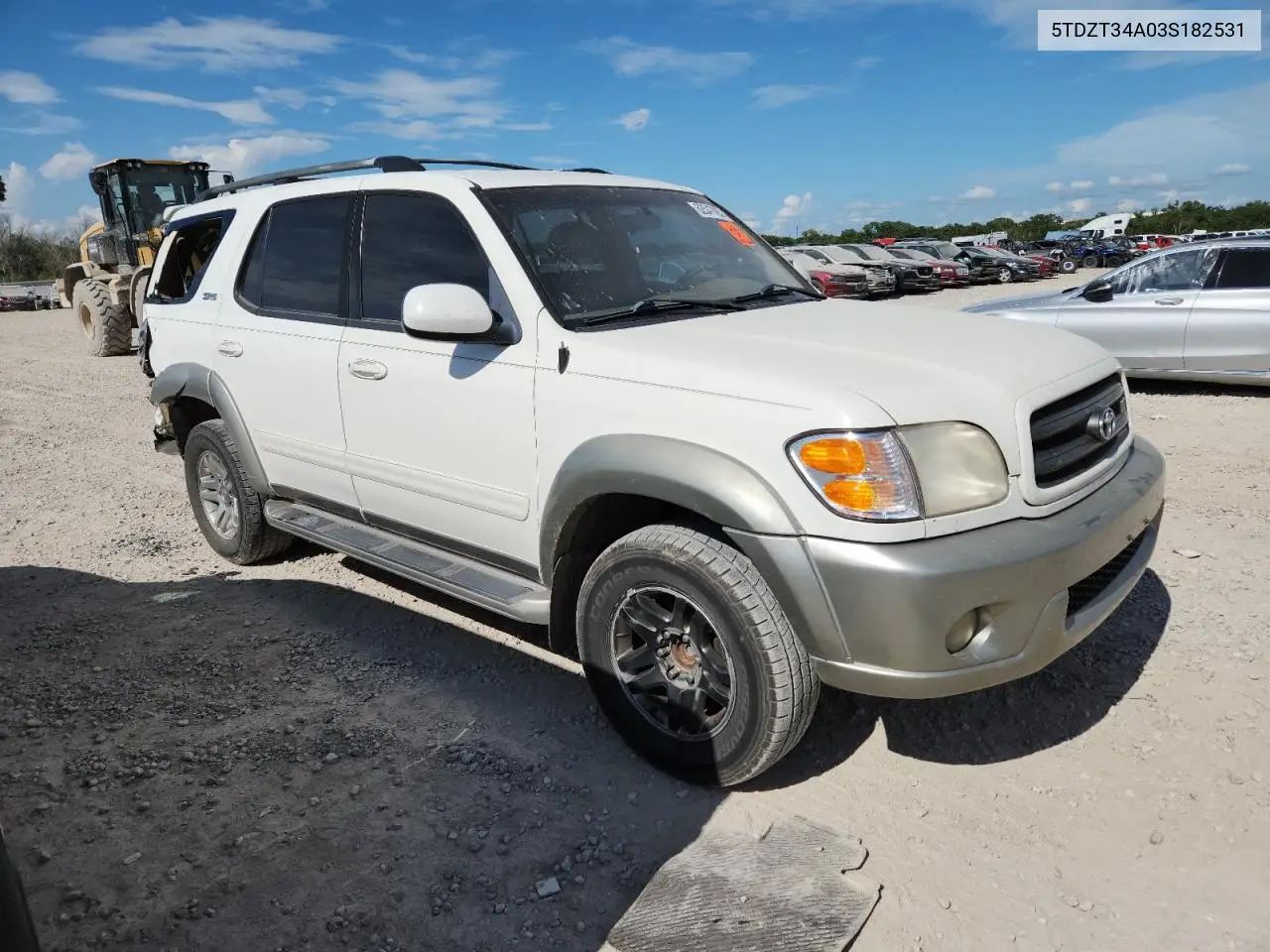 2003 Toyota Sequoia Sr5 VIN: 5TDZT34A03S182531 Lot: 62547005