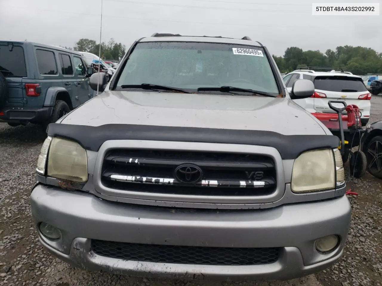 2003 Toyota Sequoia Limited VIN: 5TDBT48A43S202992 Lot: 62960495