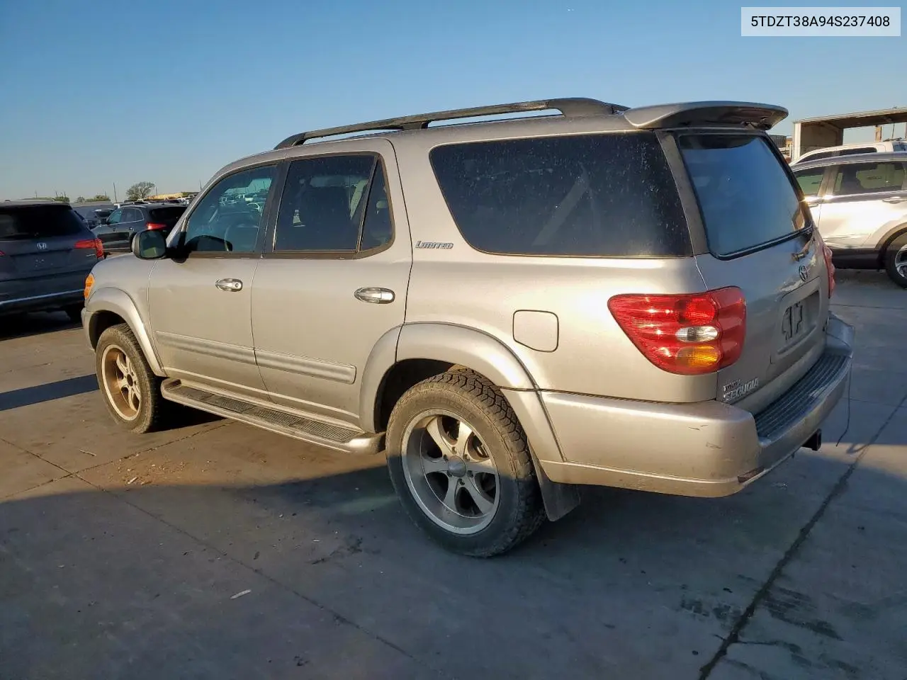 2004 Toyota Sequoia Limited VIN: 5TDZT38A94S237408 Lot: 49850305
