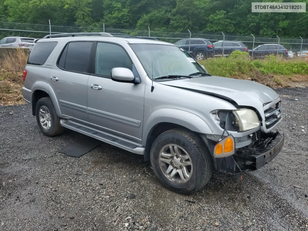 2004 Toyota Sequoia Limited VIN: 5TDBT48A34S218201 Lot: 56165805