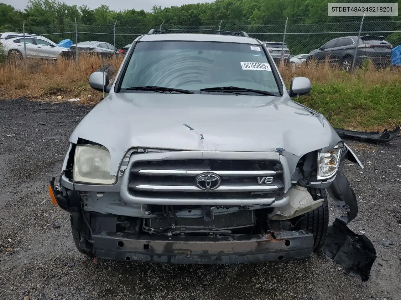 2004 Toyota Sequoia Limited VIN: 5TDBT48A34S218201 Lot: 56165805
